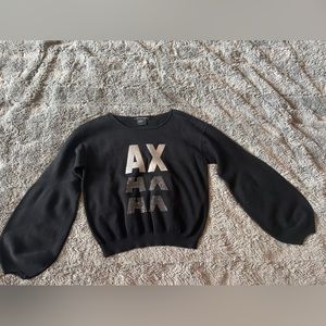 Armani Exchange. Women’s sweater with logo size small.